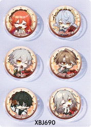Honkai: Star Rail Anime peripheral pill bar badge 25mm a set of 6 price for 5 sets 