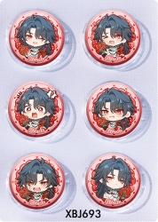 Honkai: Star Rail Anime peripheral pill bar badge 25mm a set of 6 price for 5 sets 