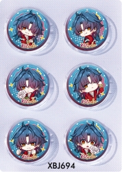 Honkai: Star Rail Anime peripheral pill bar badge 25mm a set of 6 price for 5 sets 