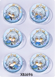 Honkai: Star Rail Anime peripheral pill bar badge 25mm a set of 6 price for 5 sets 