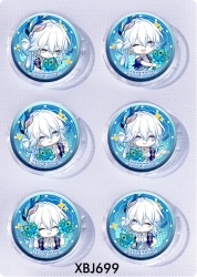 Honkai: Star Rail Anime peripheral pill bar badge 25mm a set of 6 price for 5 sets 
