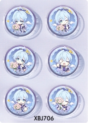 Honkai: Star Rail Anime peripheral pill bar badge 25mm a set of 6 price for 5 sets 