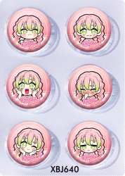 Demon Slayer Kimets Anime peripheral pill bar badge 25mm a set of 6 price for 5 sets