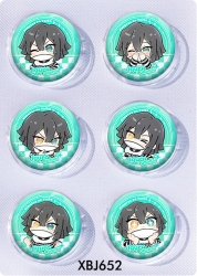 Demon Slayer Kimets Anime peripheral pill bar badge 25mm a set of 6 price for 5 sets