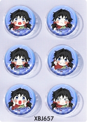 Demon Slayer Kimets Anime peripheral pill bar badge 25mm a set of 6 price for 5 sets