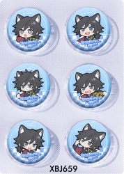 Demon Slayer Kimets Anime peripheral pill bar badge 25mm a set of 6 price for 5 sets