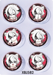 Genshin Impact Anime peripheral pill bar badge 25mm a set of 6 price for 5 sets 