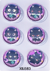 Genshin Impact Anime peripheral pill bar badge 25mm a set of 6 price for 5 sets 