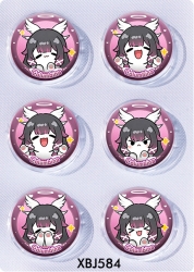 Genshin Impact Anime peripheral pill bar badge 25mm a set of 6 price for 5 sets 