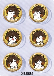 Genshin Impact Anime peripheral pill bar badge 25mm a set of 6 price for 5 sets 