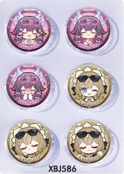 Genshin Impact Anime peripheral pill bar badge 25mm a set of 6 price for 5 sets 