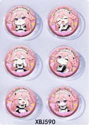 Genshin Impact Anime peripheral pill bar badge 25mm a set of 6 price for 5 sets 