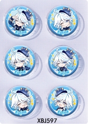 Genshin Impact Anime peripheral pill bar badge 25mm a set of 6 price for 5 sets 