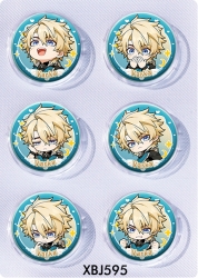 Genshin Impact Anime peripheral pill bar badge 25mm a set of 6 price for 5 sets 