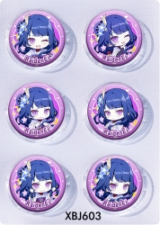 Genshin Impact Anime peripheral pill bar badge 25mm a set of 6 price for 5 sets 