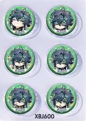 Genshin Impact Anime peripheral pill bar badge 25mm a set of 6 price for 5 sets 