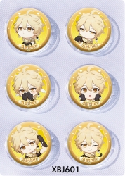 Genshin Impact Anime peripheral pill bar badge 25mm a set of 6 price for 5 sets 