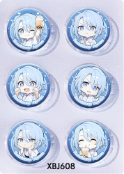 Genshin Impact Anime peripheral pill bar badge 25mm a set of 6 price for 5 sets 