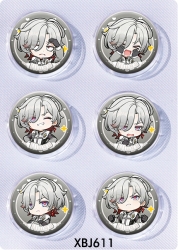 Genshin Impact Anime peripheral pill bar badge 25mm a set of 6 price for 5 sets 