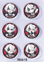 Genshin Impact Anime peripheral pill bar badge 25mm a set of 6 price for 5 sets 