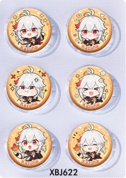 Genshin Impact Anime peripheral pill bar badge 25mm a set of 6 price for 5 sets 