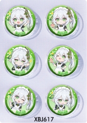Genshin Impact Anime peripheral pill bar badge 25mm a set of 6 price for 5 sets 