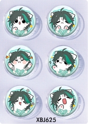 Genshin Impact Anime peripheral pill bar badge 25mm a set of 6 price for 5 sets 