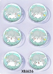 Genshin Impact Anime peripheral pill bar badge 25mm a set of 6 price for 5 sets 