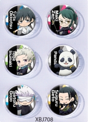 Jujutsu Kaisen  Anime peripheral pill bar badge 25mm a set of 6 price for 5 sets 