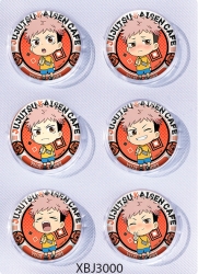 Jujutsu Kaisen  Anime peripheral pill bar badge 25mm a set of 6 price for 5 sets 