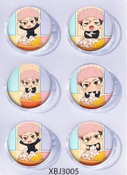 Jujutsu Kaisen  Anime peripheral pill bar badge 25mm a set of 6 price for 5 sets 