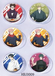 Jujutsu Kaisen  Anime peripheral pill bar badge 25mm a set of 6 price for 5 sets 