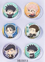 Jujutsu Kaisen  Anime peripheral pill bar badge 25mm a set of 6 price for 5 sets 