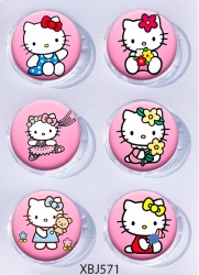 Hello Kitty Anime peripheral pill bar badge 25mm a set of 6 price for 5 sets 