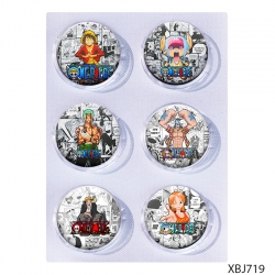 One Piece Anime peripheral pill bar badge 25mm a set of 6 price for 5 sets 
