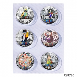 One Piece Anime peripheral pill bar badge 25mm a set of 6 price for 5 sets 