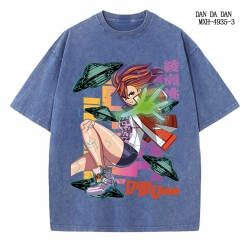 DANDADAN Anime peripheral pure cotton washed and worn T-shirt from S to 2XL