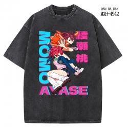 DANDADAN Anime peripheral pure cotton washed and worn T-shirt from S to 2XL