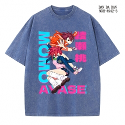 DANDADAN Anime peripheral pure cotton washed and worn T-shirt from S to 2XL