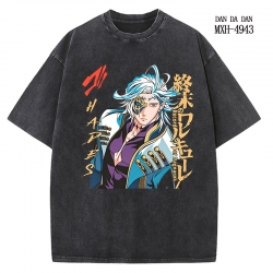 DANDADAN Anime peripheral pure cotton washed and worn T-shirt from S to 2XL