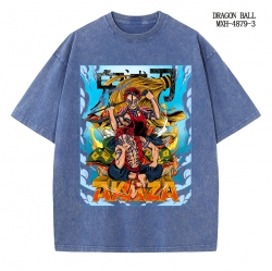 Demon Slayer Kimets Anime peripheral pure cotton washed and worn T-shirt from S to 2XL