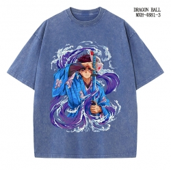 Demon Slayer Kimets Anime peripheral pure cotton washed and worn T-shirt from S to 2XL