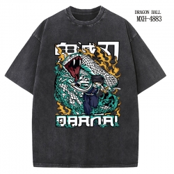 Demon Slayer Kimets Anime peripheral pure cotton washed and worn T-shirt from S to 2XL