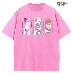 Demon Slayer Kimets Anime peripheral pure cotton washed and worn T-shirt from S to 2XL