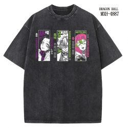 Demon Slayer Kimets Anime peripheral pure cotton washed and worn T-shirt from S to 2XL