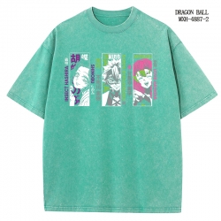 Demon Slayer Kimets Anime peripheral pure cotton washed and worn T-shirt from S to 2XL