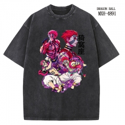 Demon Slayer Kimets Anime peripheral pure cotton washed and worn T-shirt from S to 2XL