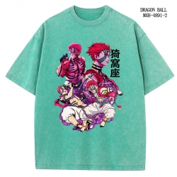 Demon Slayer Kimets Anime peripheral pure cotton washed and worn T-shirt from S to 2XL
