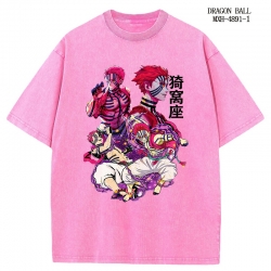 Demon Slayer Kimets Anime peripheral pure cotton washed and worn T-shirt from S to 2XL