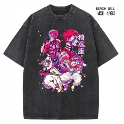 Demon Slayer Kimets Anime peripheral pure cotton washed and worn T-shirt from S to 2XL